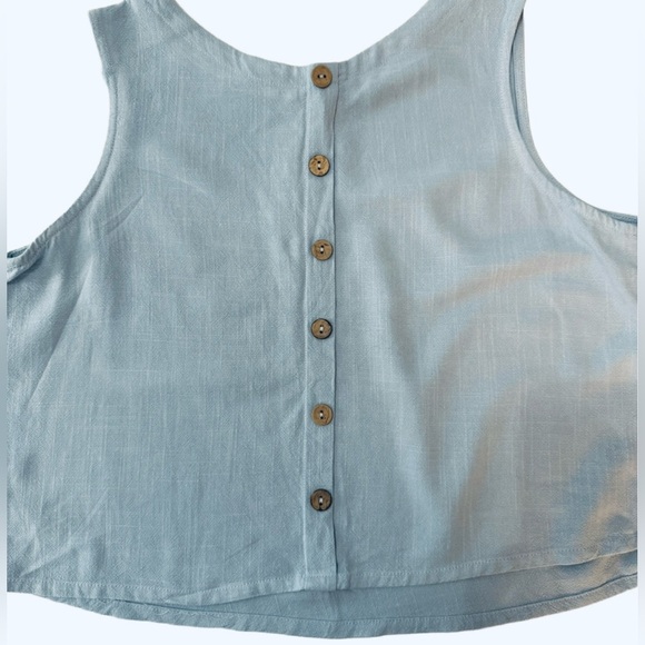 Anrabess Light Blue Linen 2 piece Outfit size Small - Picture 9 of 9